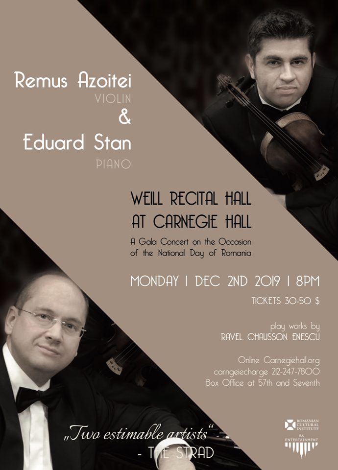 National Day of Romania Concert at Carnegie Hall in NYC – Alianta